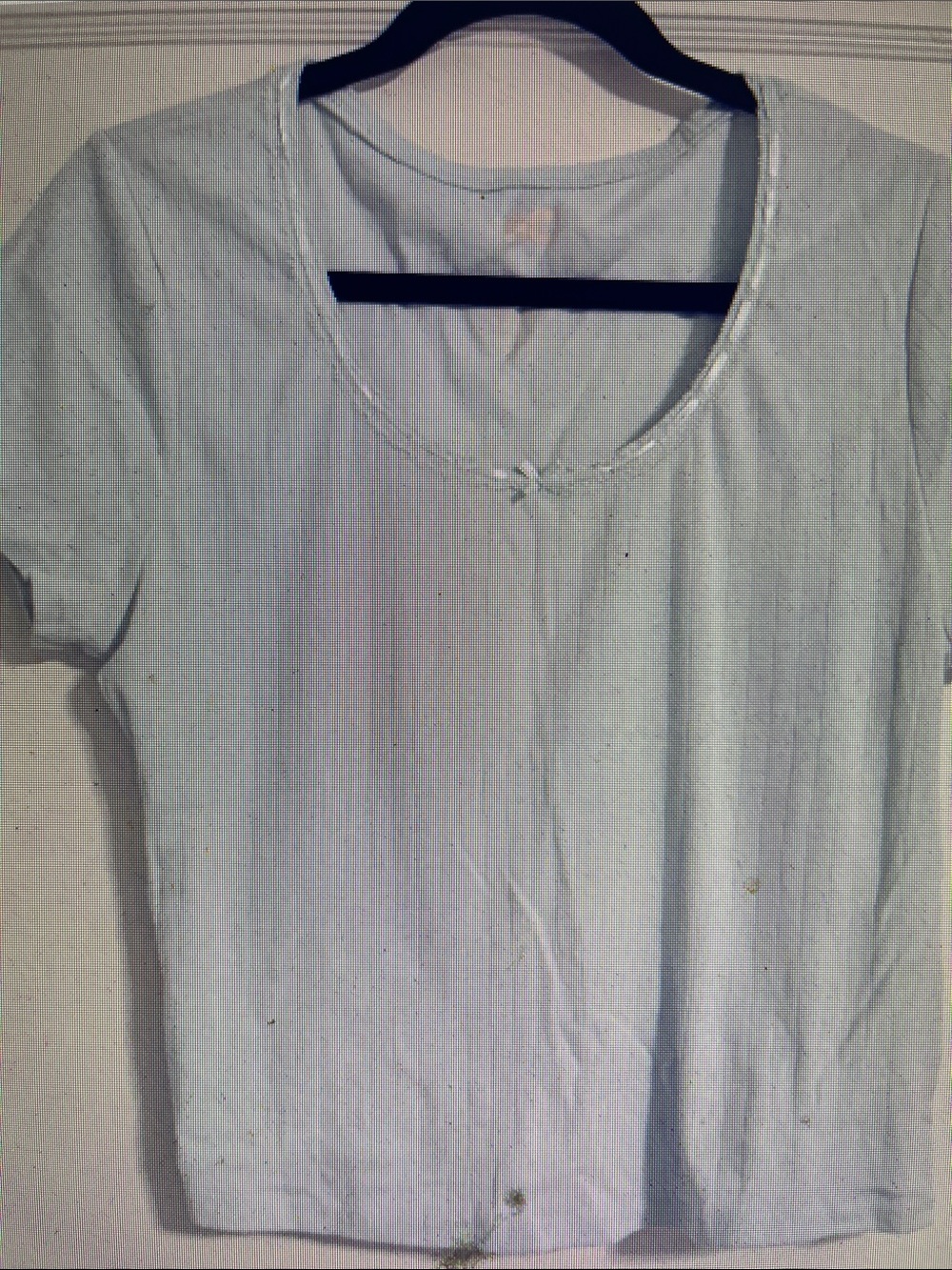 Women's Light Blue Short Sleeve Top - Classic Scoop Neck